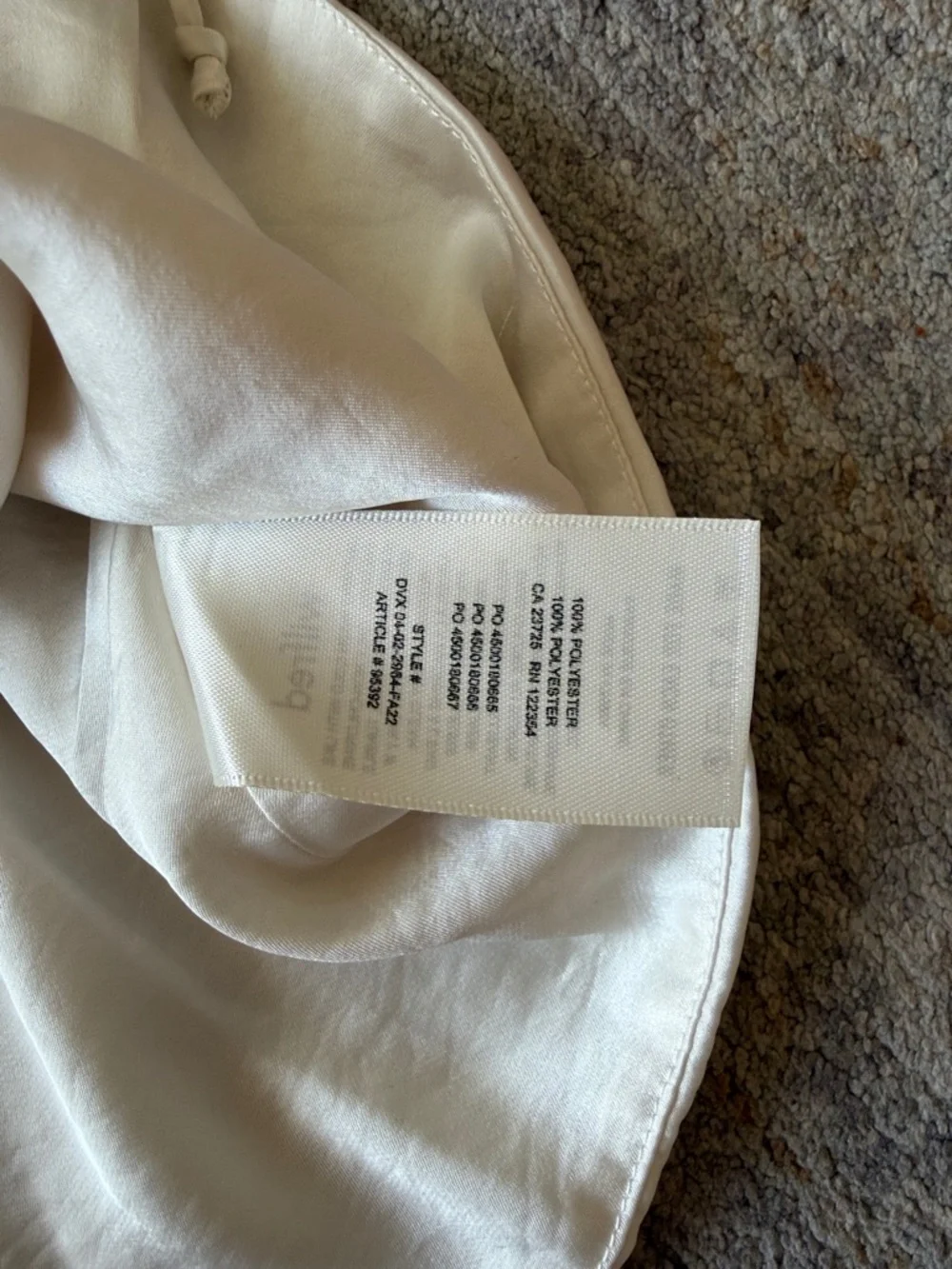 Wilfred Cream Ruched Drawstring Cami - Picture 6 of 7